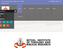 Tablet Screenshot of bethel-itbr.org